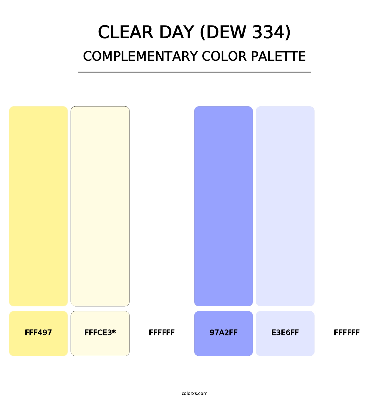 Clear Day (DEW 334) - Complementary Color Palette