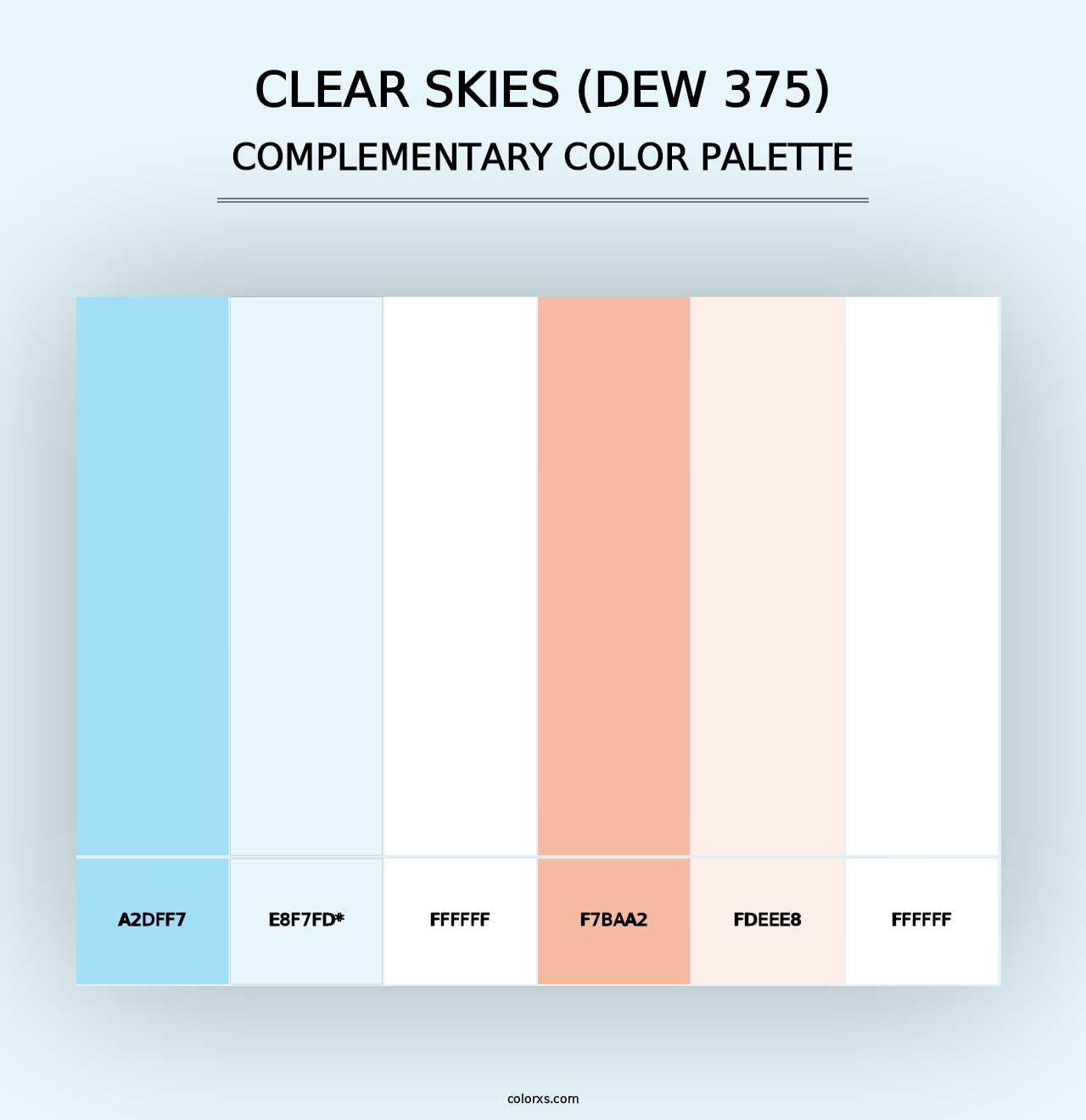 Clear Skies (DEW 375) - Complementary Color Palette