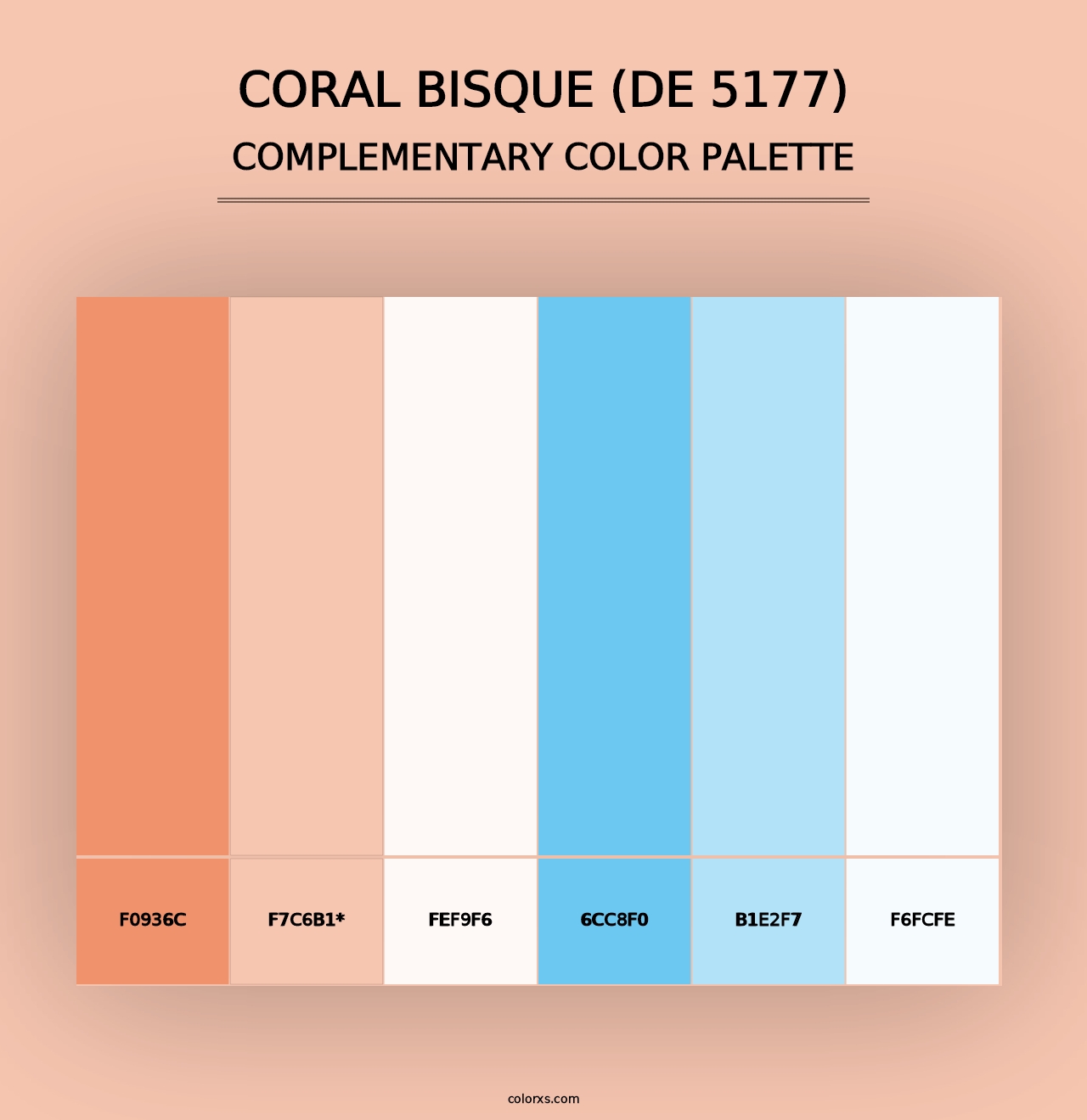 Coral Bisque (DE 5177) - Complementary Color Palette