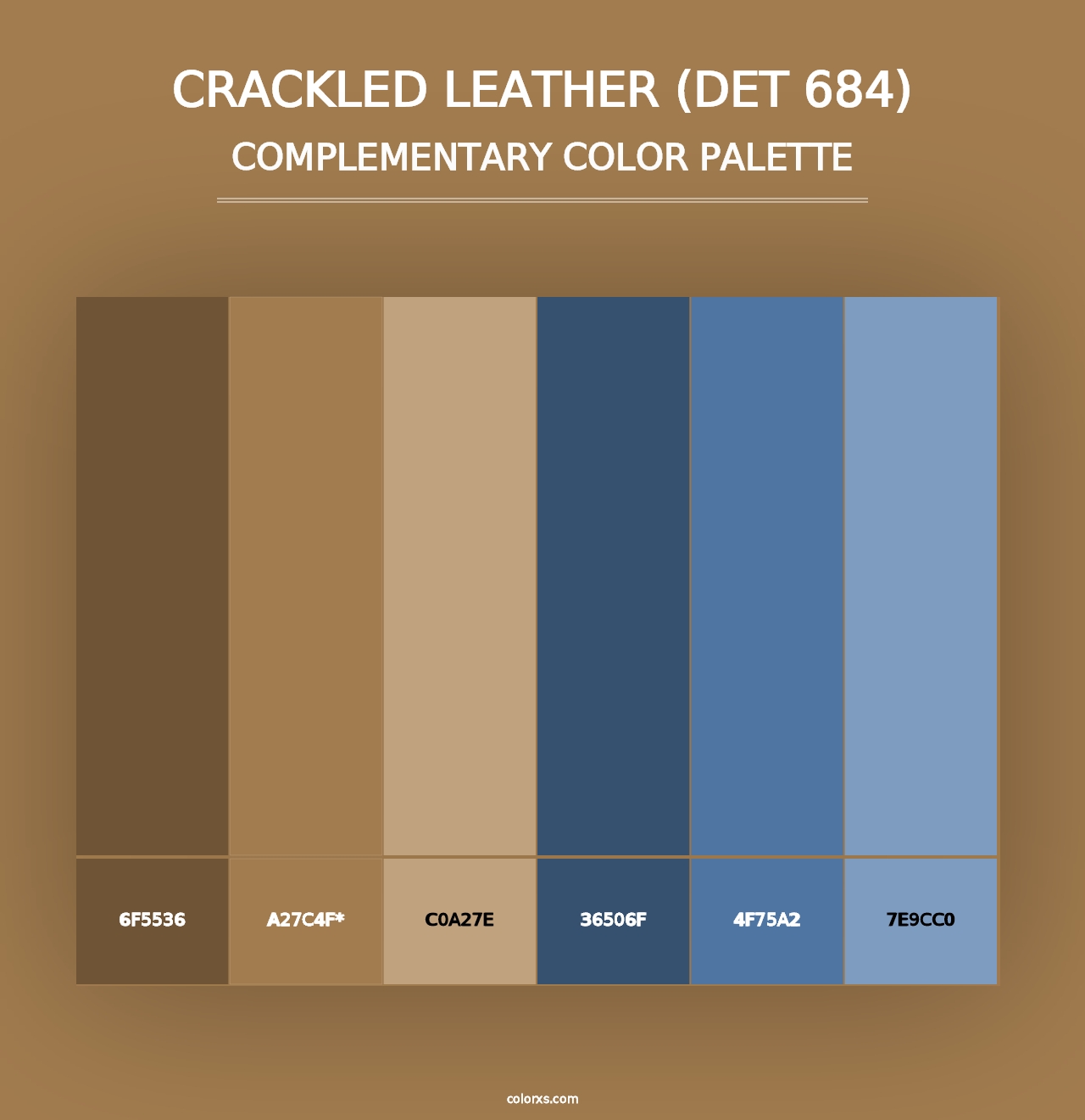 Crackled Leather (DET 684) - Complementary Color Palette