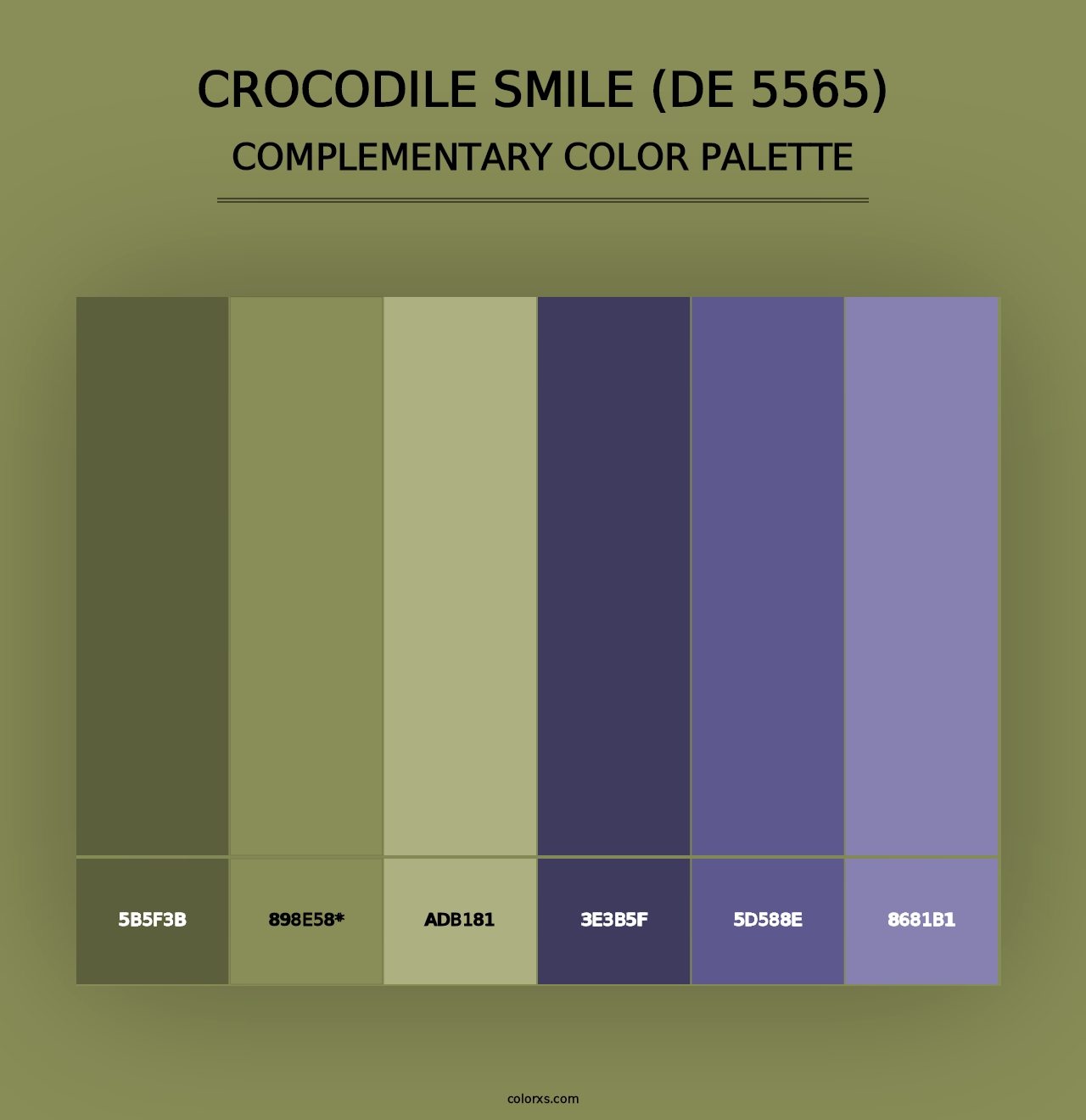 Crocodile Smile (DE 5565) - Complementary Color Palette