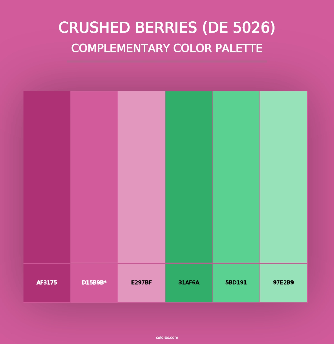 Crushed Berries (DE 5026) - Complementary Color Palette