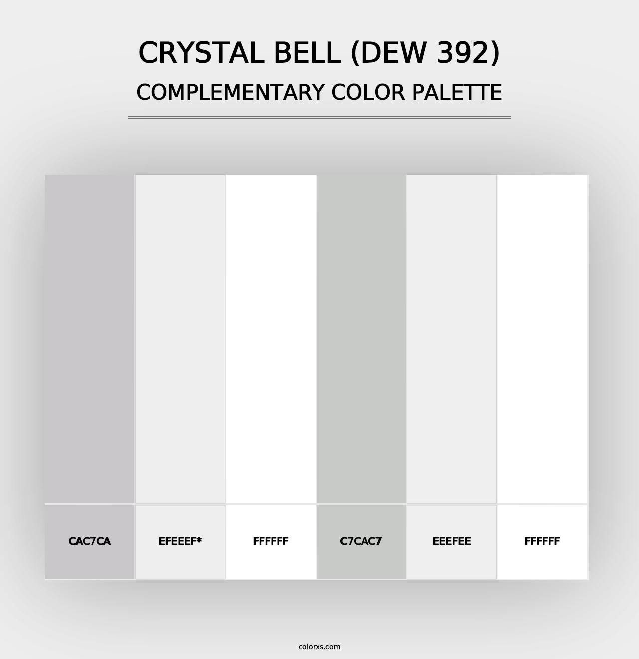 Crystal Bell (DEW 392) - Complementary Color Palette