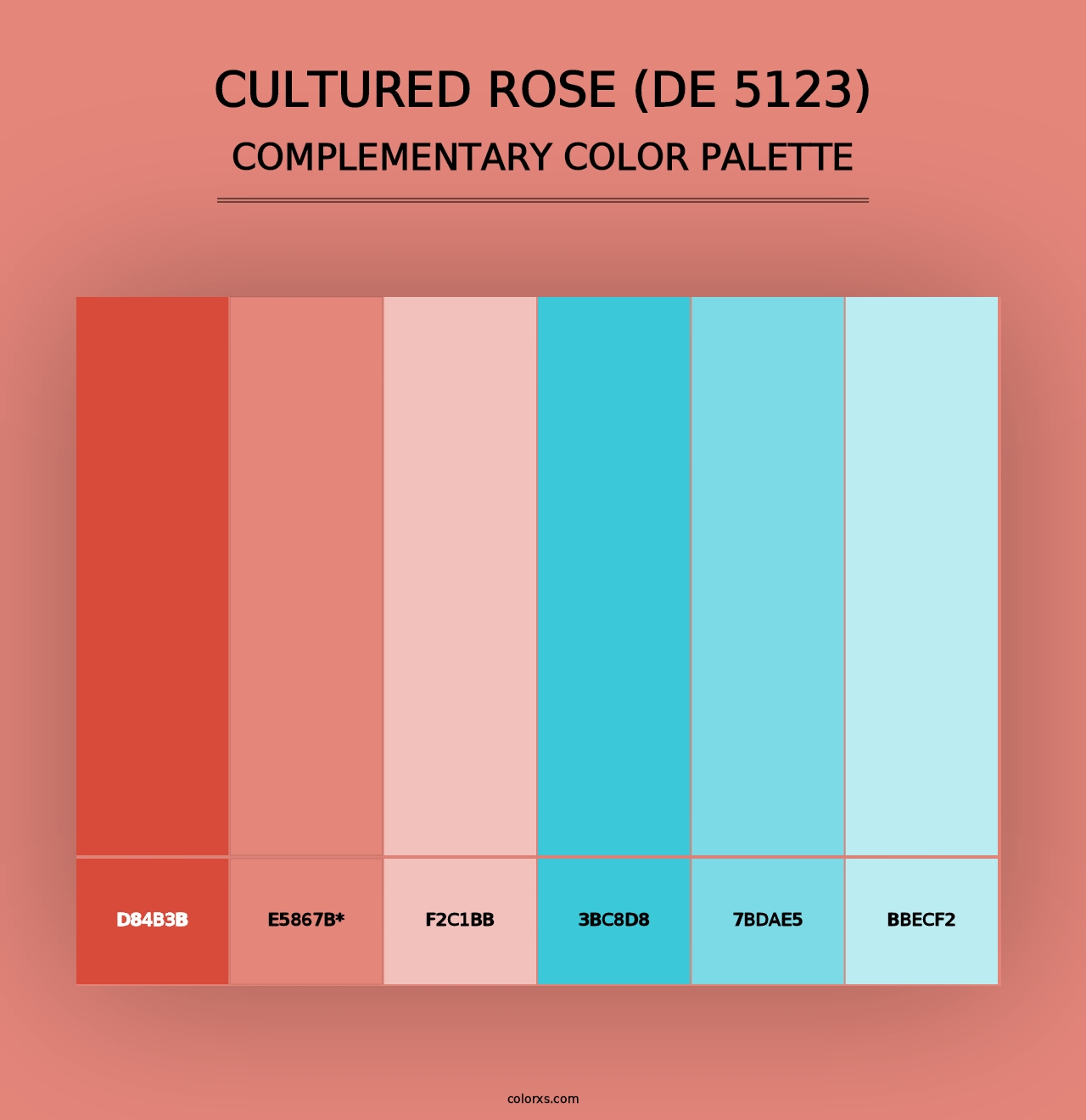 Cultured Rose (DE 5123) - Complementary Color Palette