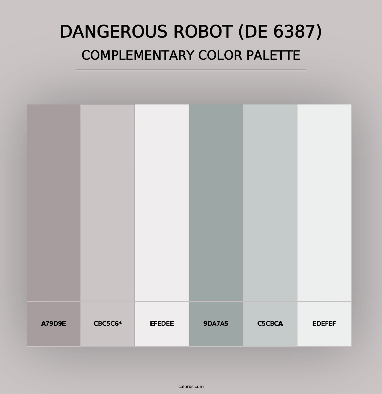 Dangerous Robot (DE 6387) - Complementary Color Palette