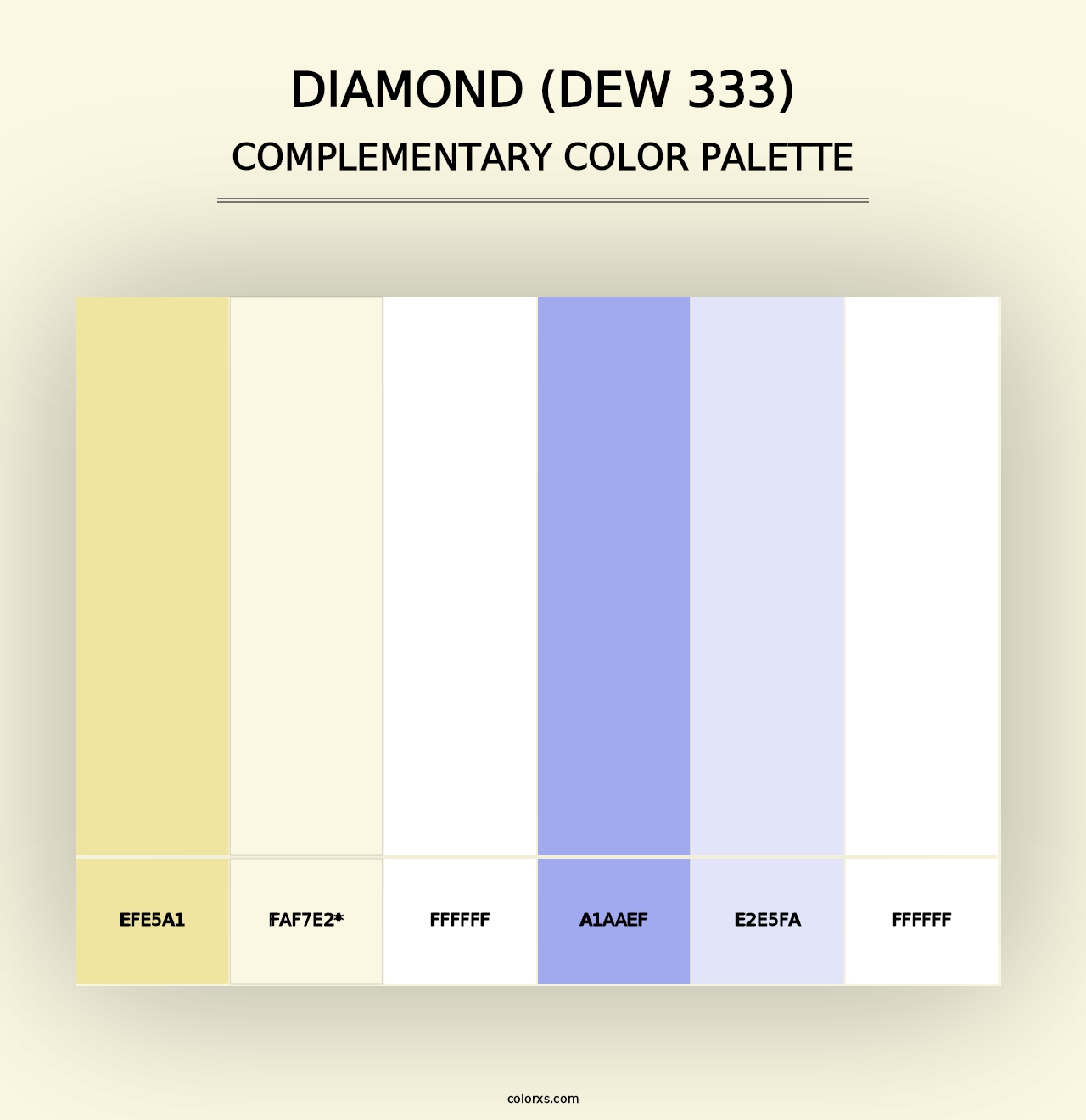 Diamond (DEW 333) - Complementary Color Palette