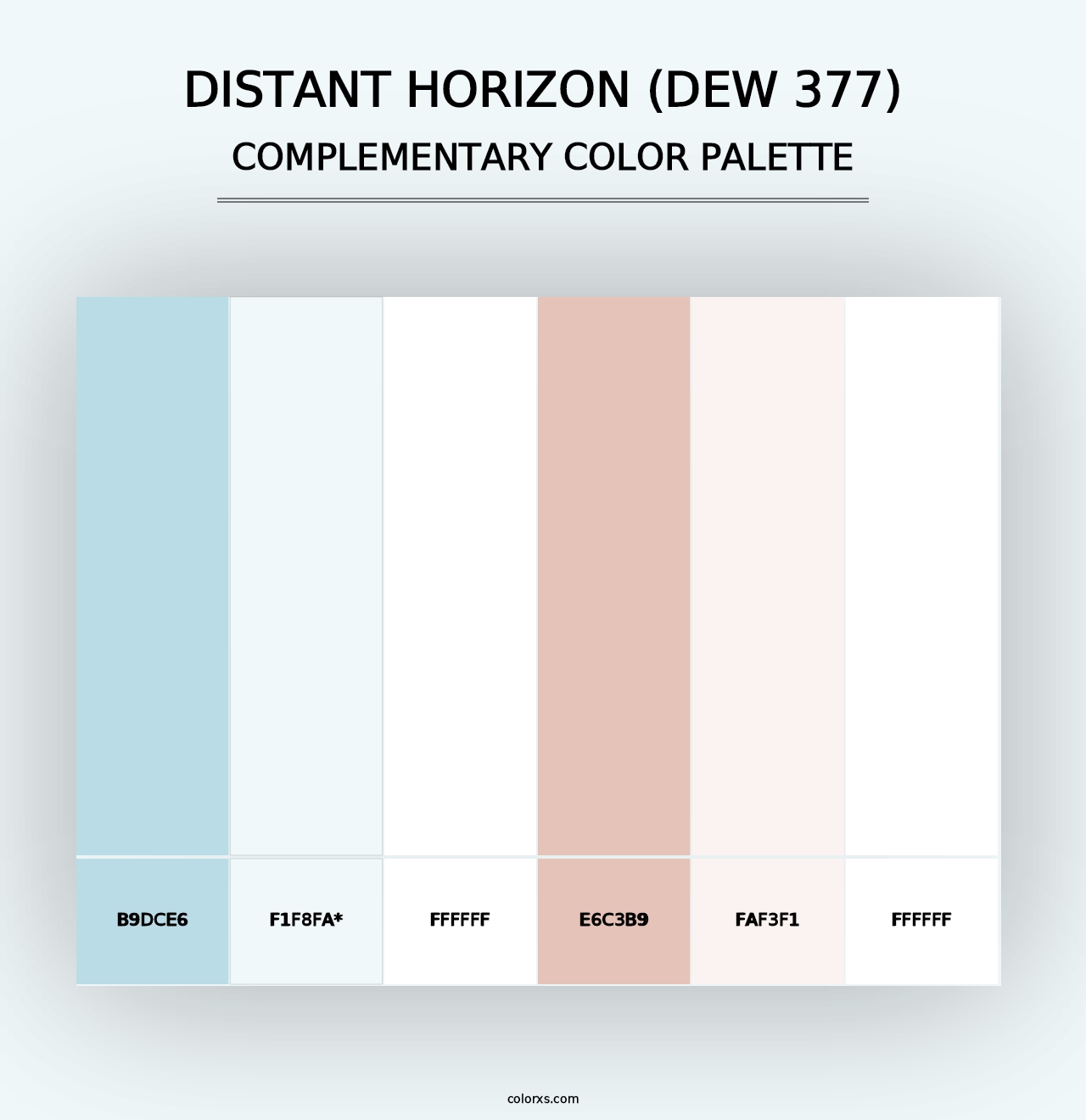 Distant Horizon (DEW 377) - Complementary Color Palette