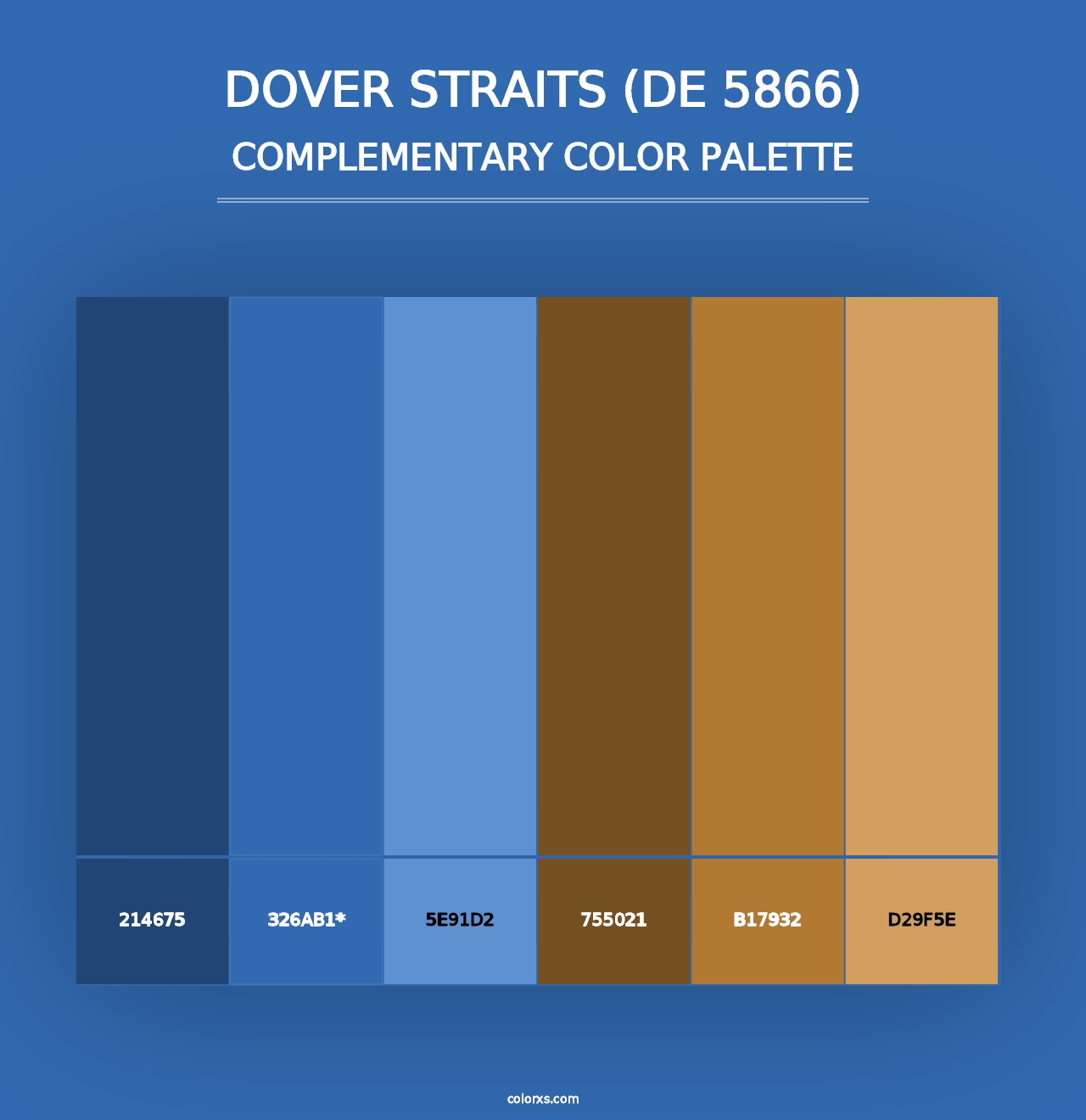 Dover Straits (DE 5866) - Complementary Color Palette