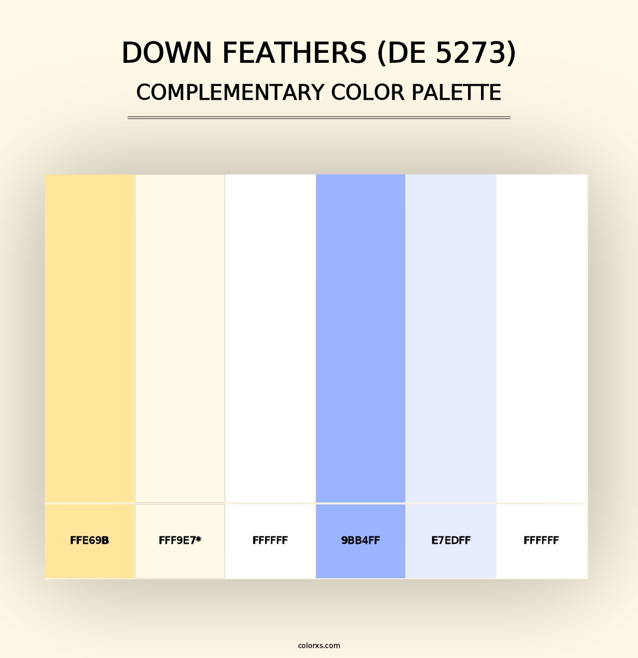 Down Feathers (DE 5273) - Complementary Color Palette