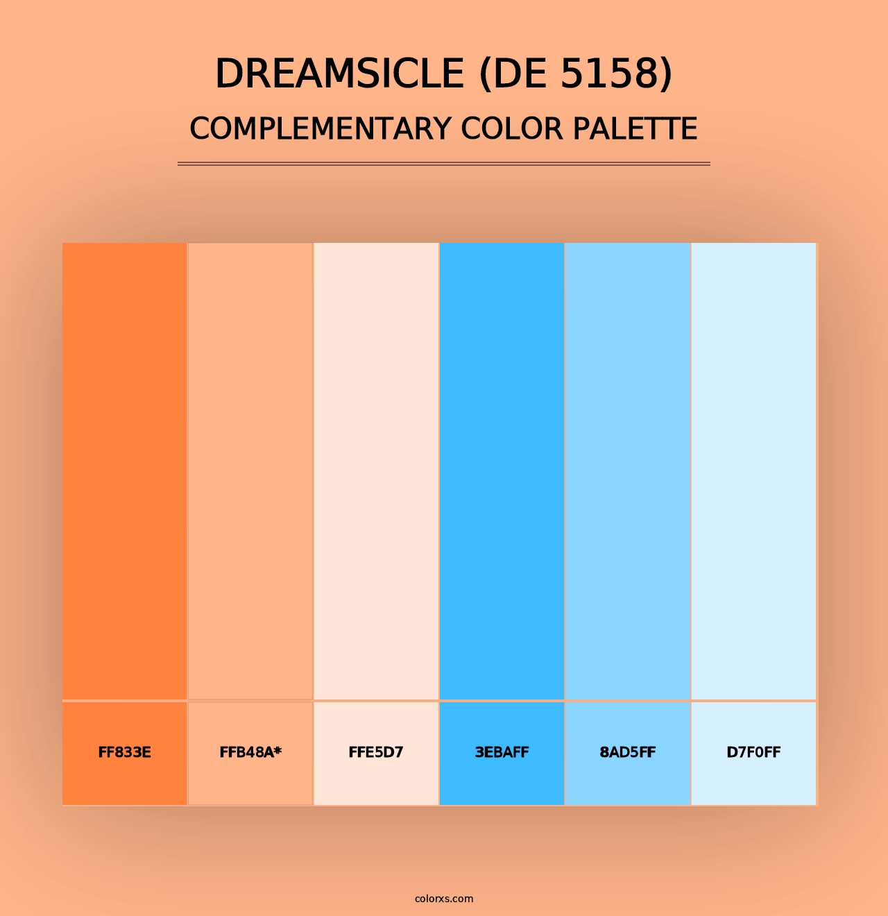 Dreamsicle (DE 5158) - Complementary Color Palette