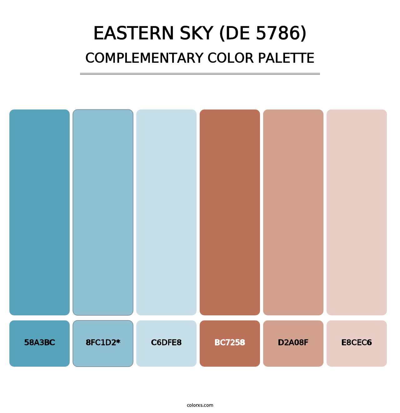 Eastern Sky (DE 5786) - Complementary Color Palette