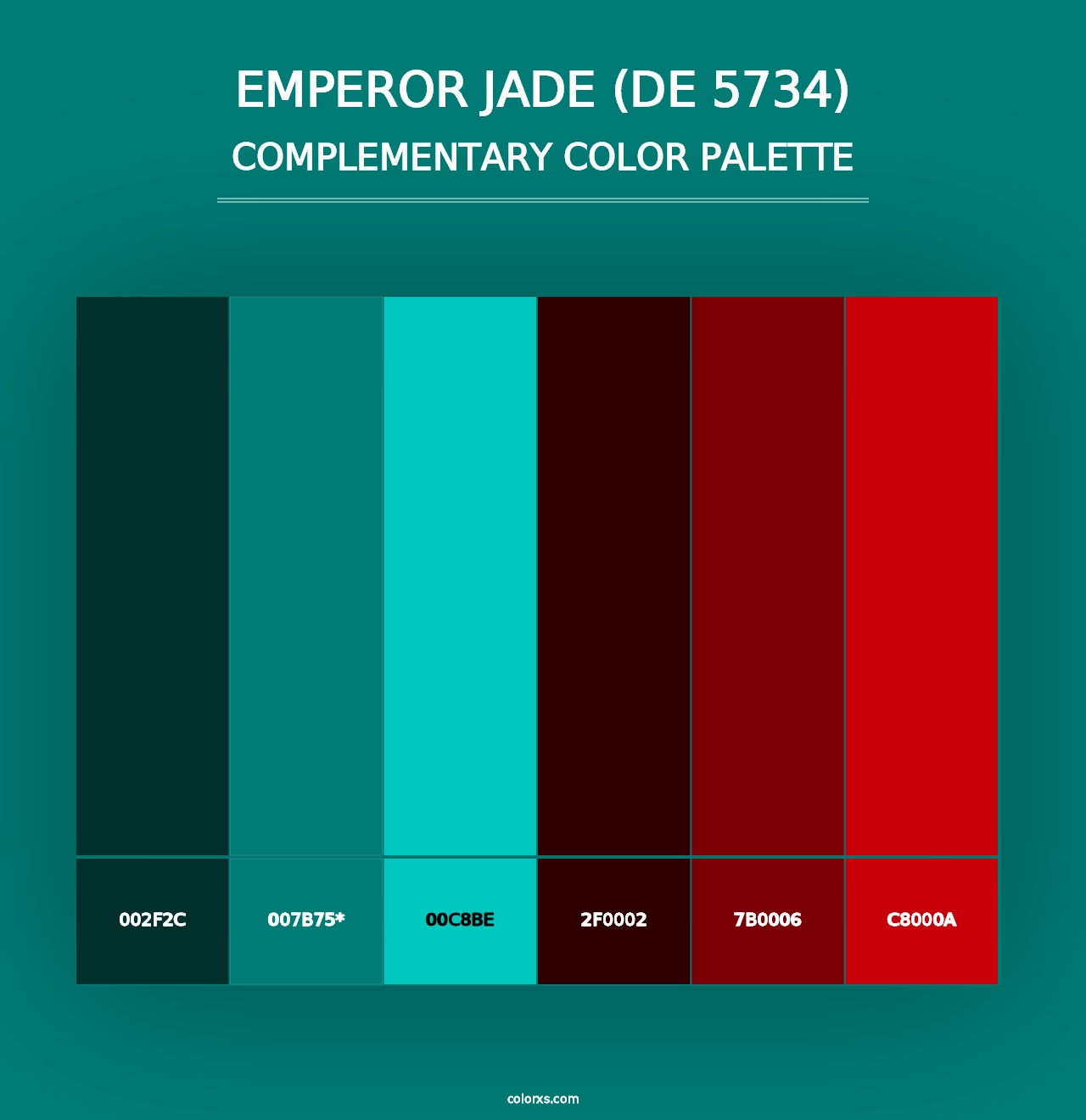 Emperor Jade (DE 5734) - Complementary Color Palette