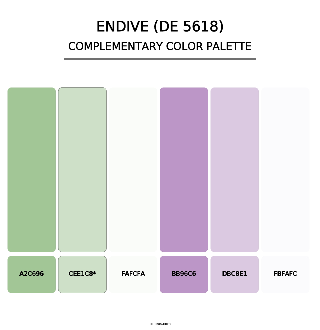 Endive (DE 5618) - Complementary Color Palette