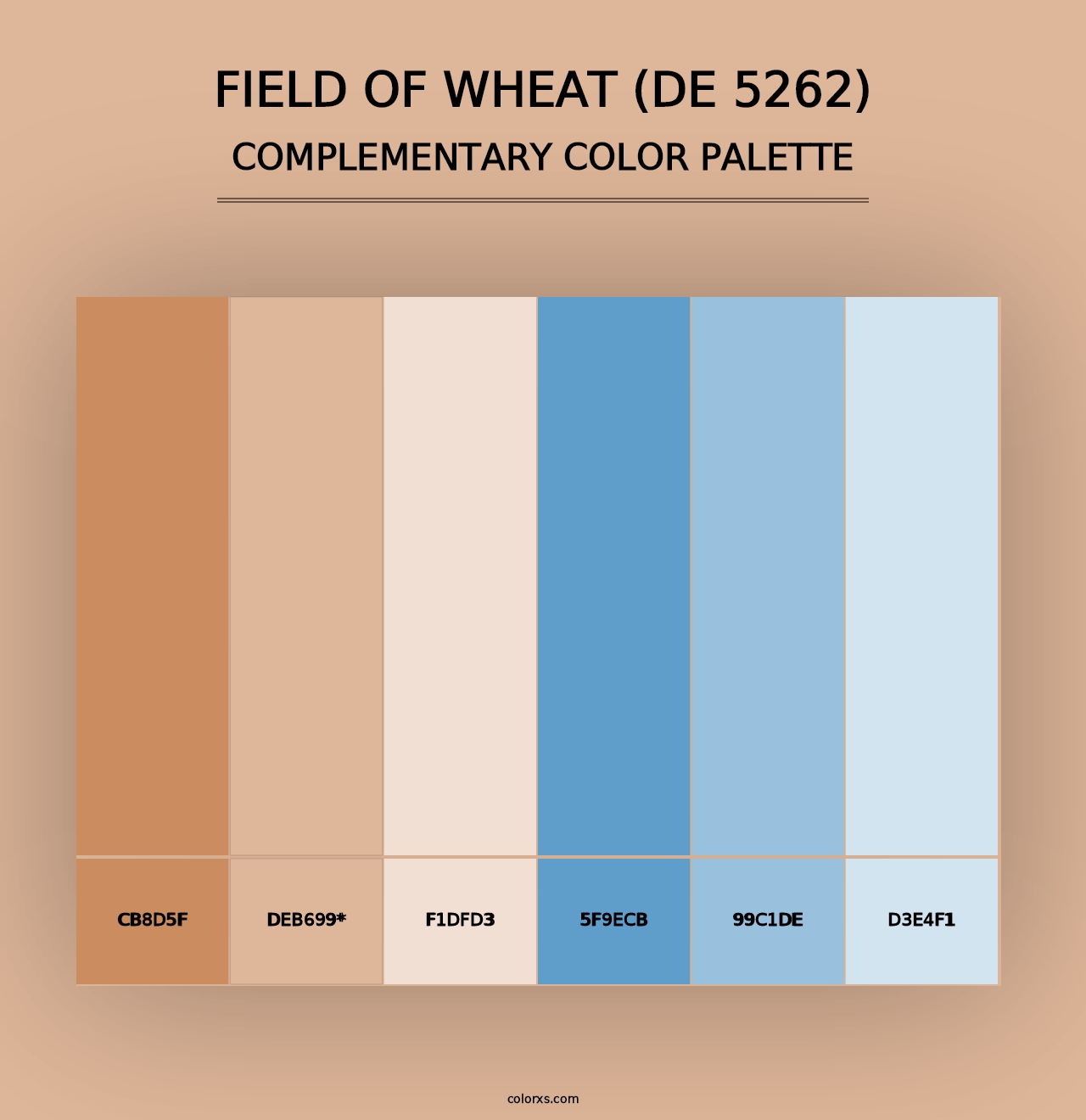 Field of Wheat (DE 5262) - Complementary Color Palette