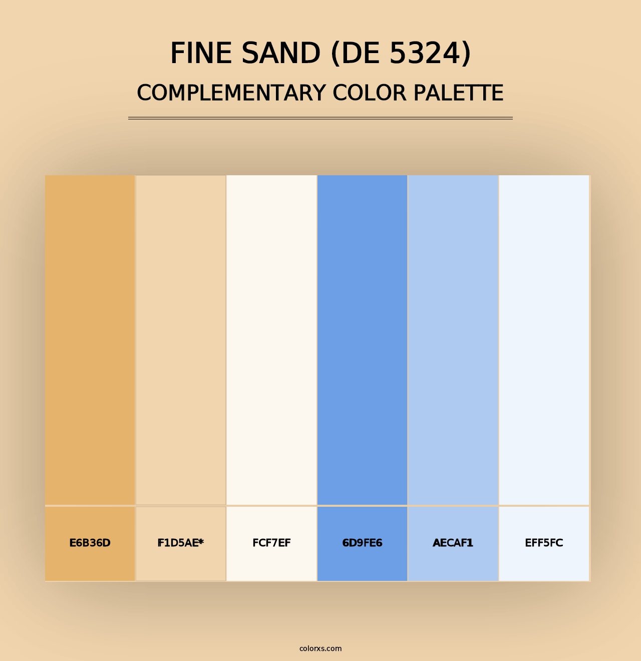 Fine Sand (DE 5324) - Complementary Color Palette