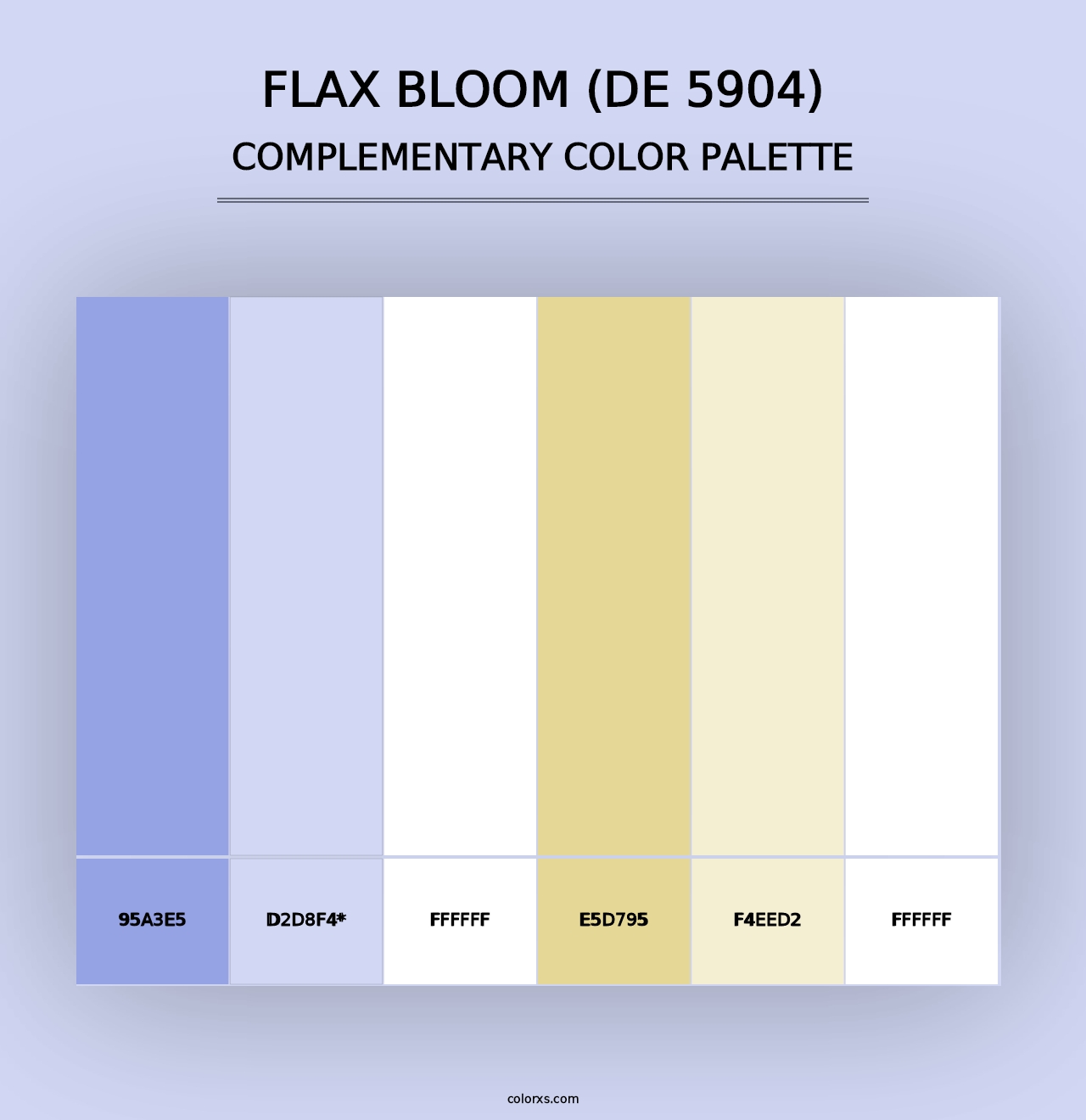 Flax Bloom (DE 5904) - Complementary Color Palette