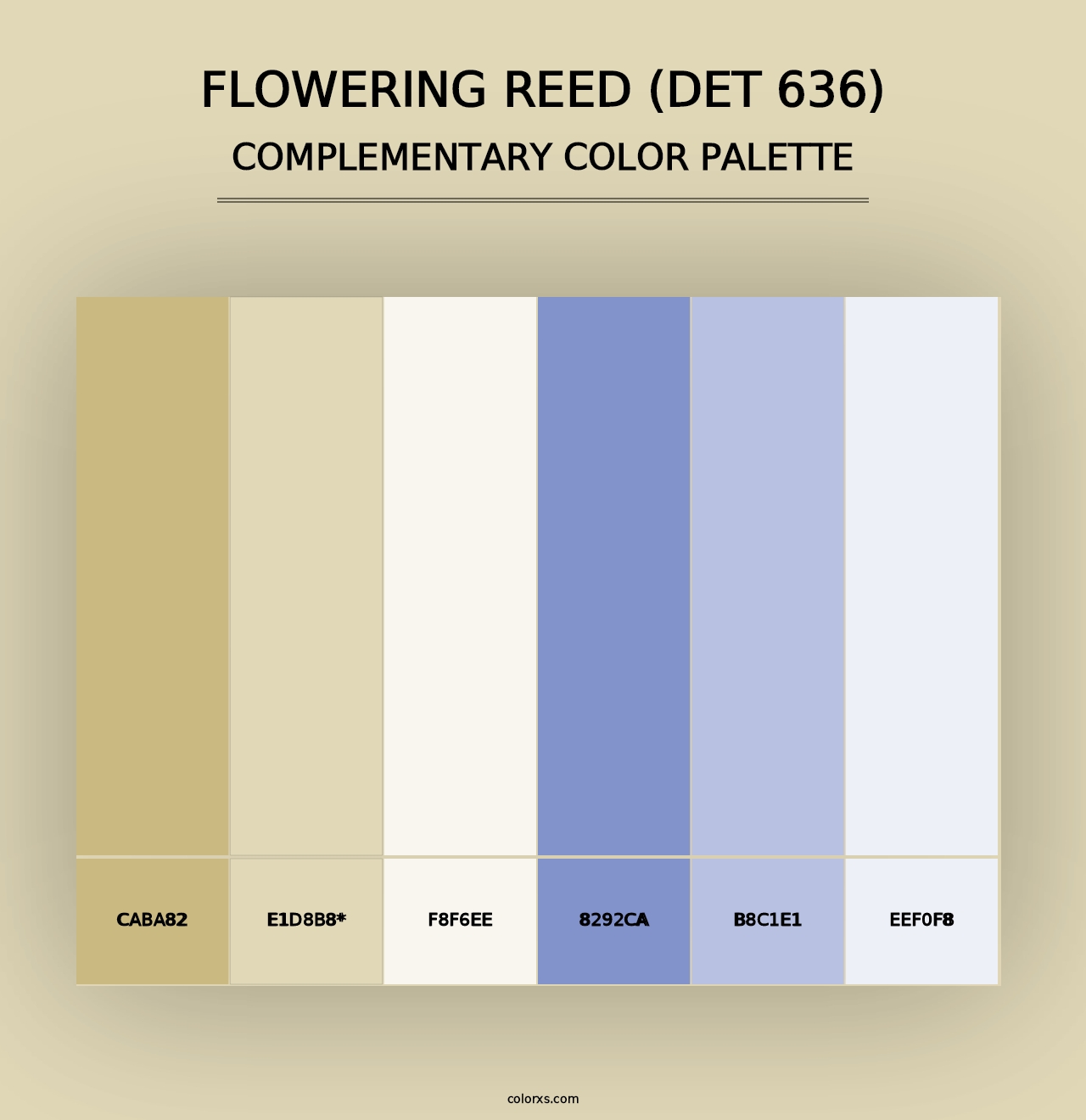 Flowering Reed (DET 636) - Complementary Color Palette