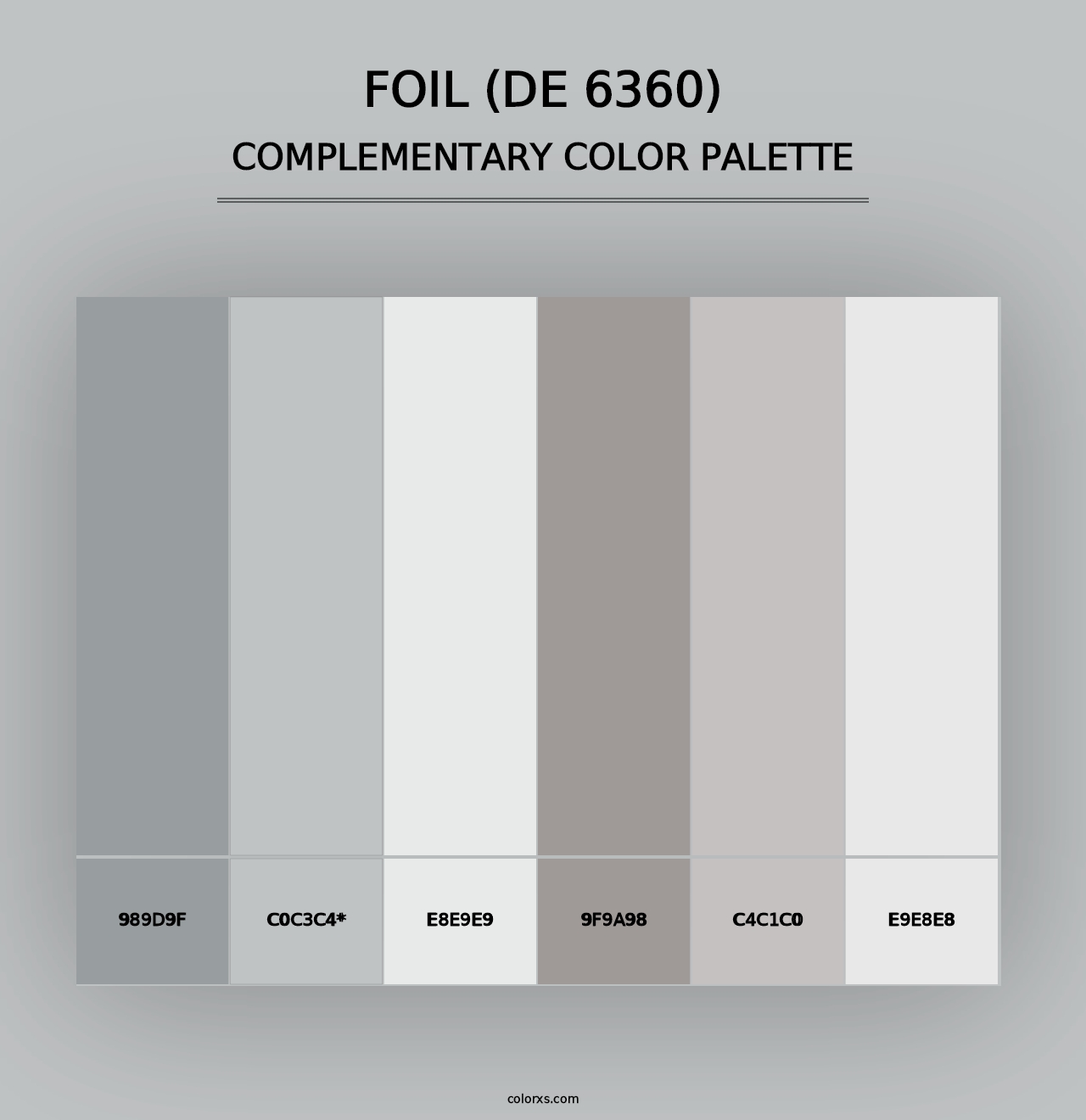 Foil (DE 6360) - Complementary Color Palette