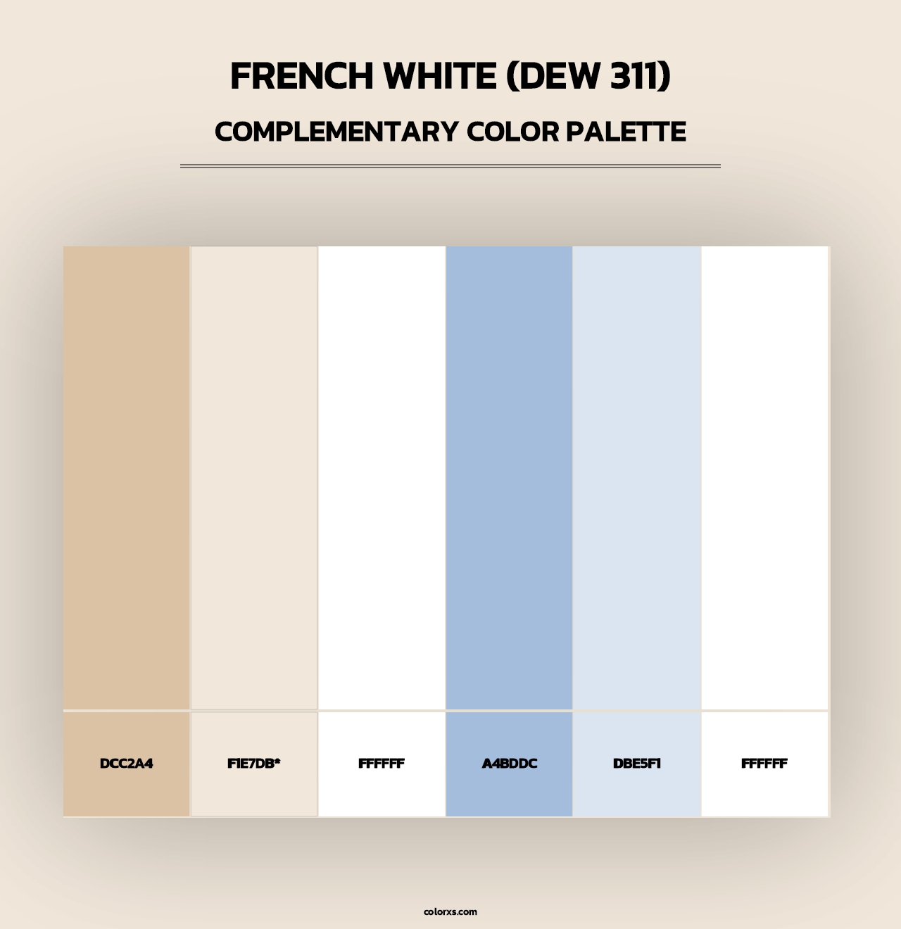 French White (DEW 311) - Complementary Color Palette