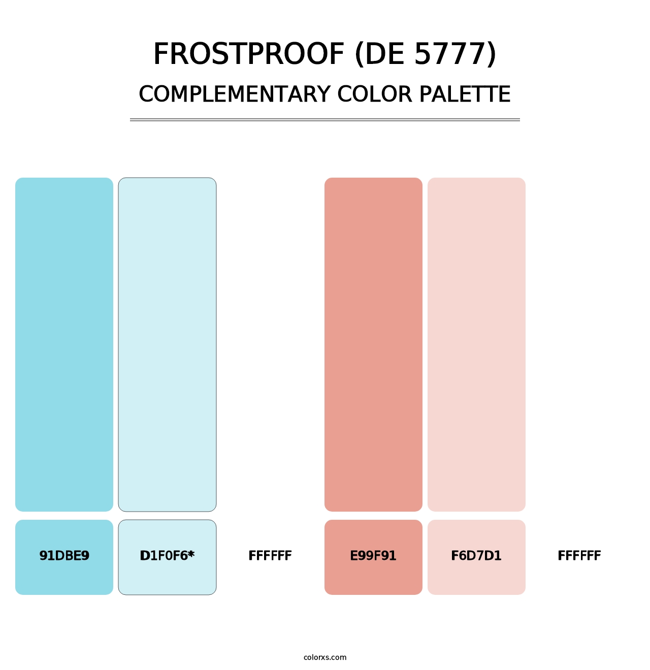 Frostproof (DE 5777) - Complementary Color Palette