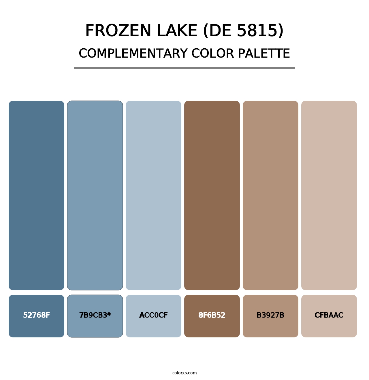 Frozen Lake (DE 5815) - Complementary Color Palette