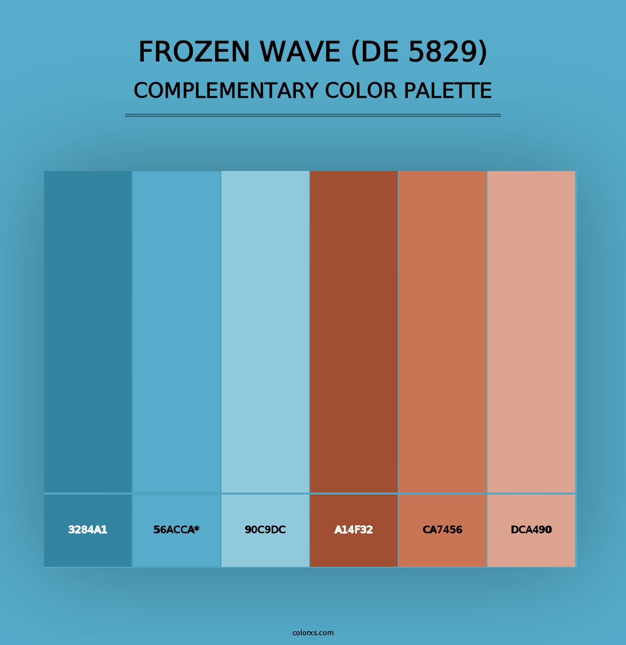 Frozen Wave (DE 5829) - Complementary Color Palette