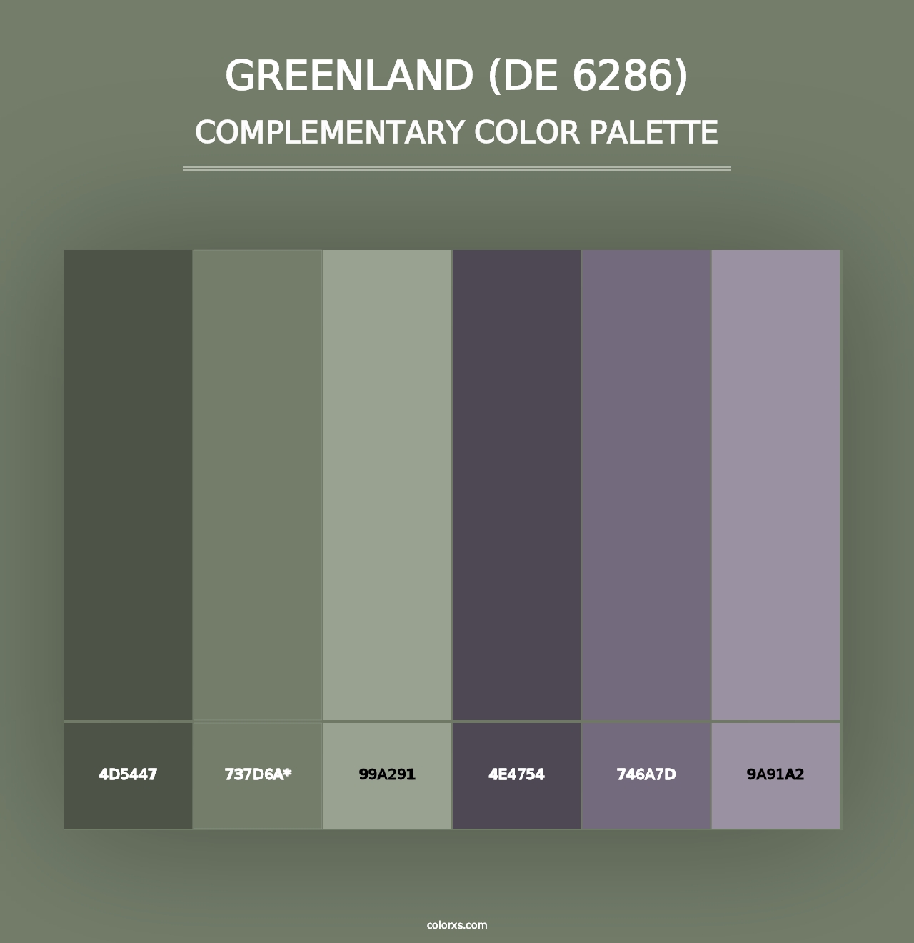 Greenland (DE 6286) - Complementary Color Palette