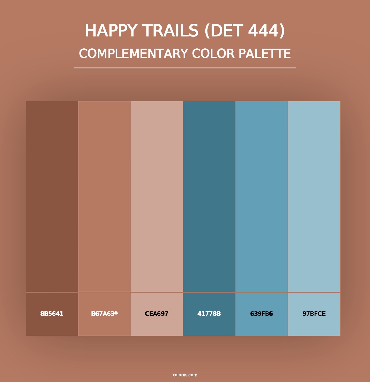 Happy Trails (DET 444) - Complementary Color Palette