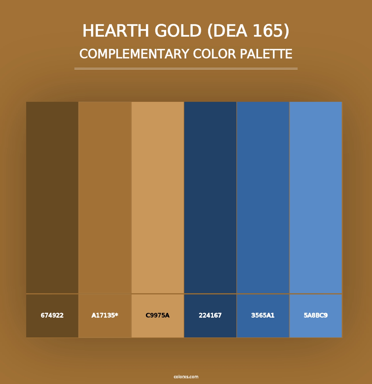 Hearth Gold (DEA 165) - Complementary Color Palette