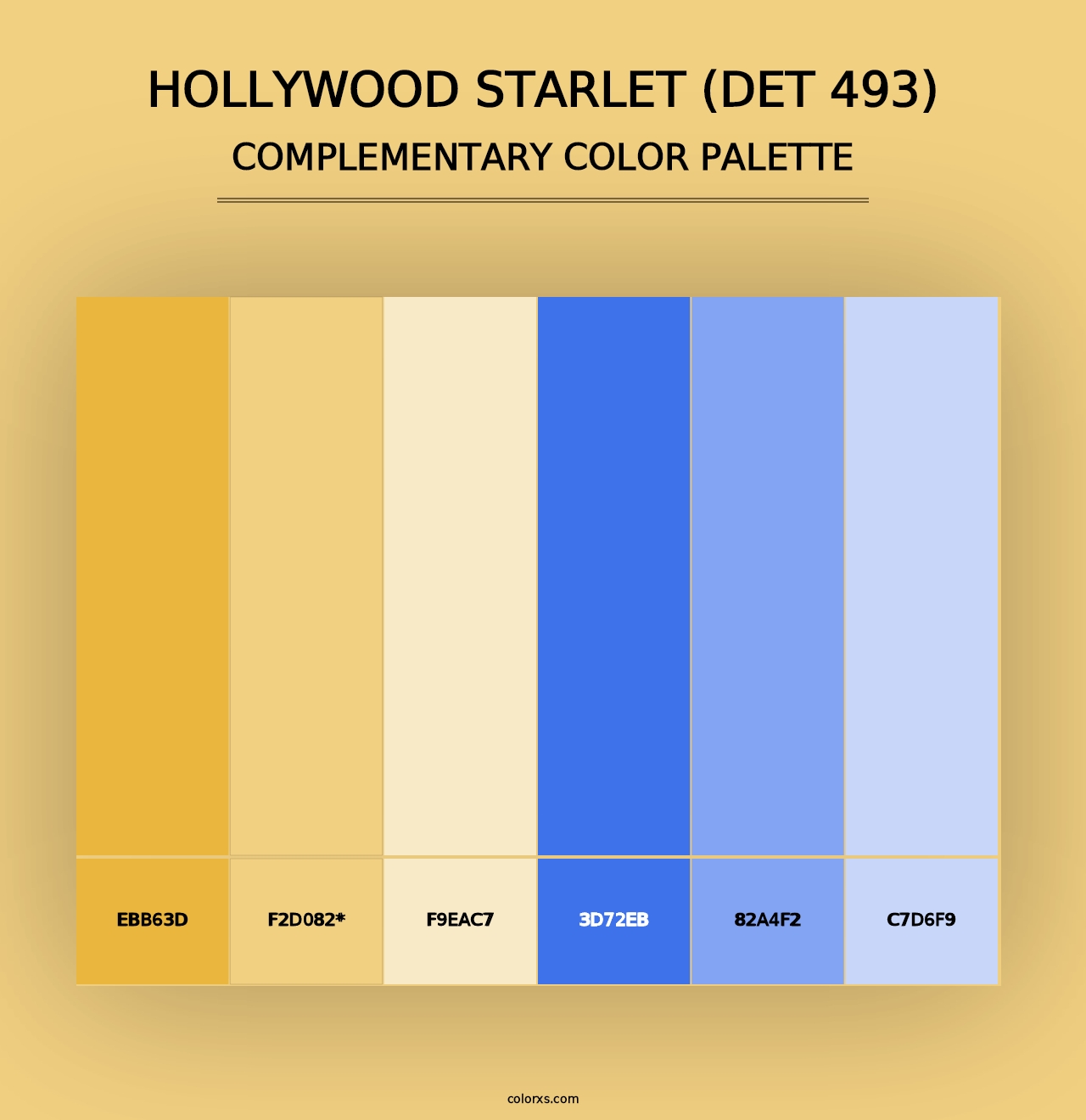 Hollywood Starlet (DET 493) - Complementary Color Palette