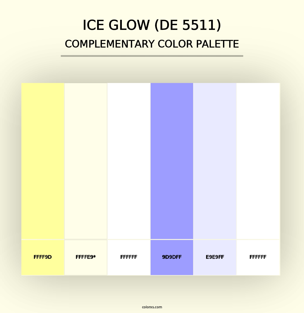 Ice Glow (DE 5511) - Complementary Color Palette