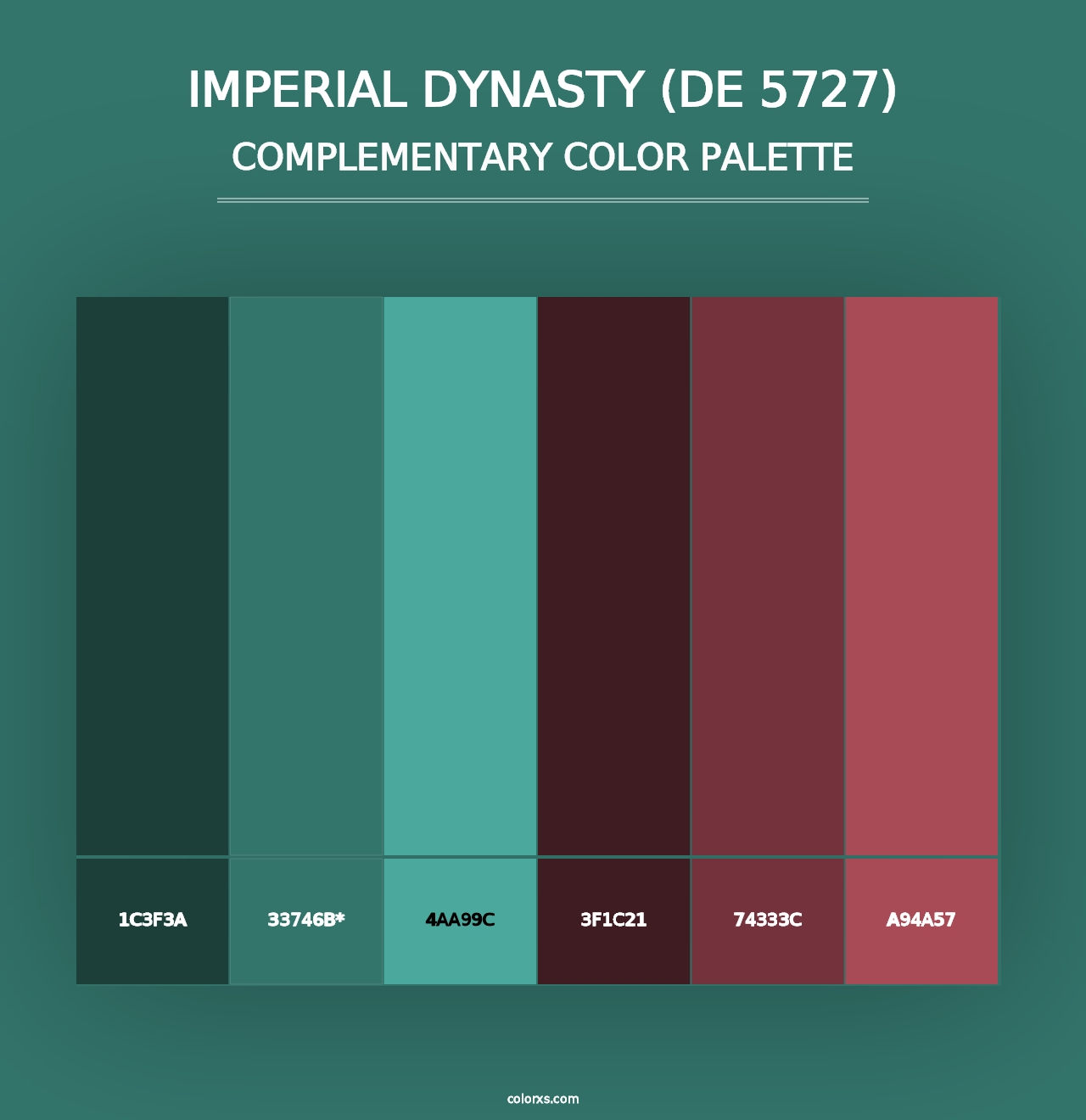 Imperial Dynasty (DE 5727) - Complementary Color Palette