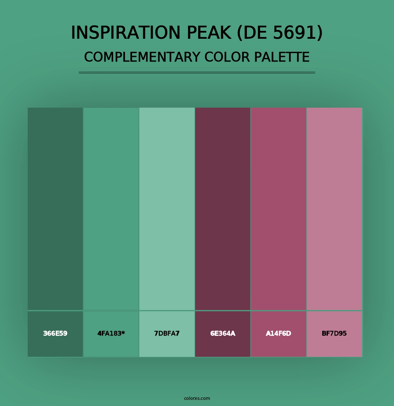 Inspiration Peak (DE 5691) - Complementary Color Palette