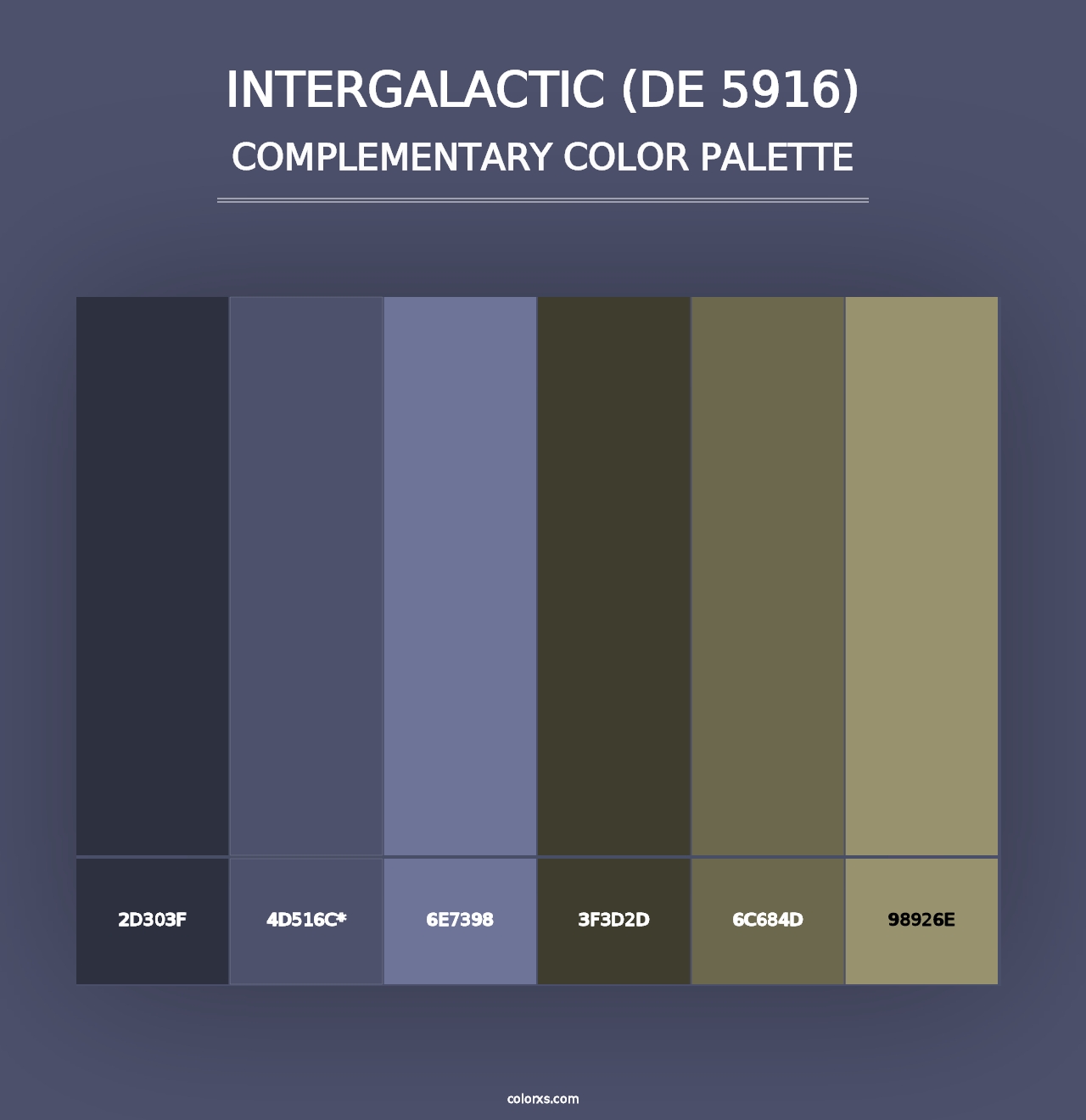 Intergalactic (DE 5916) - Complementary Color Palette