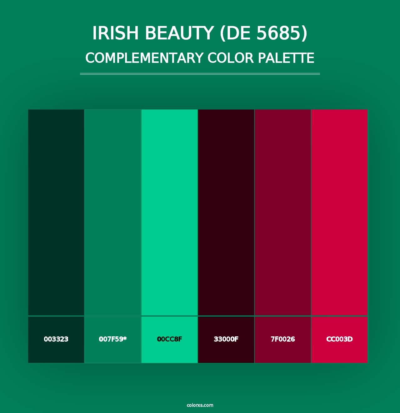 Irish Beauty (DE 5685) - Complementary Color Palette