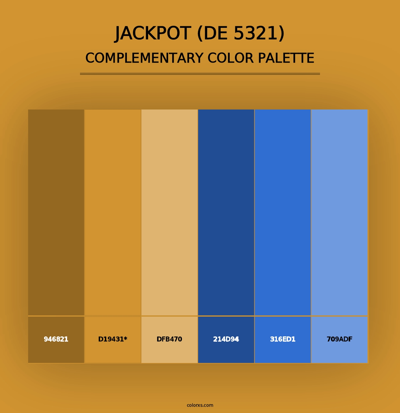 Jackpot (DE 5321) - Complementary Color Palette