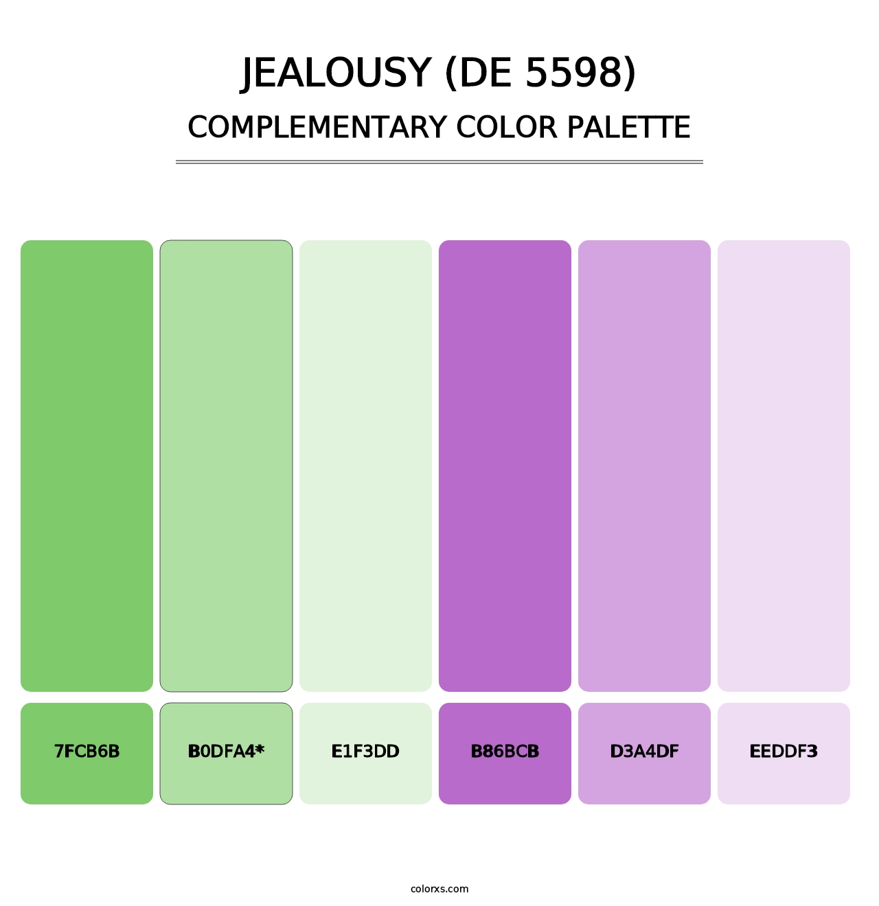 Jealousy (DE 5598) - Complementary Color Palette