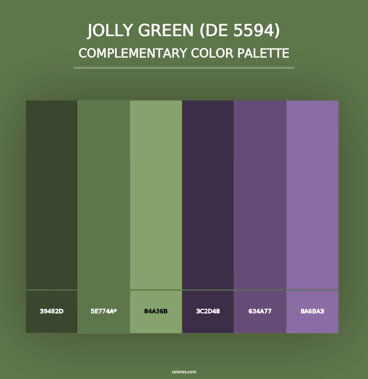 Jolly Green (DE 5594) - Complementary Color Palette