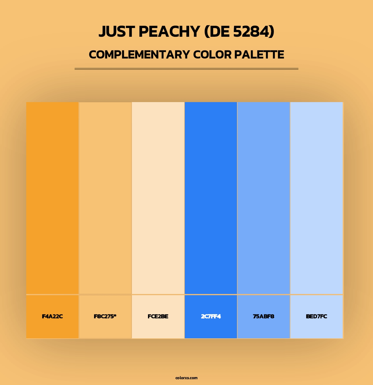 Just Peachy (DE 5284) - Complementary Color Palette