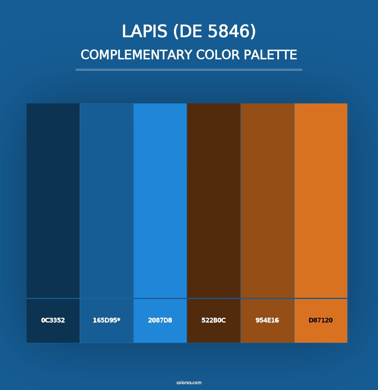 Lapis (DE 5846) - Complementary Color Palette