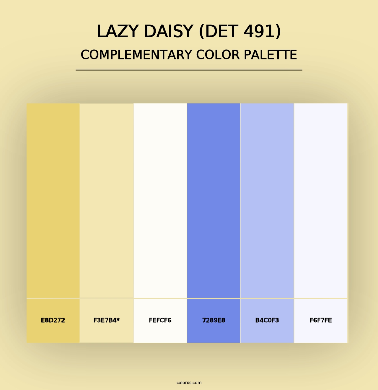 Lazy Daisy (DET 491) - Complementary Color Palette