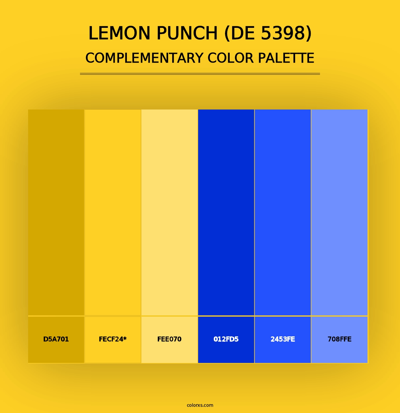 Lemon Punch (DE 5398) - Complementary Color Palette