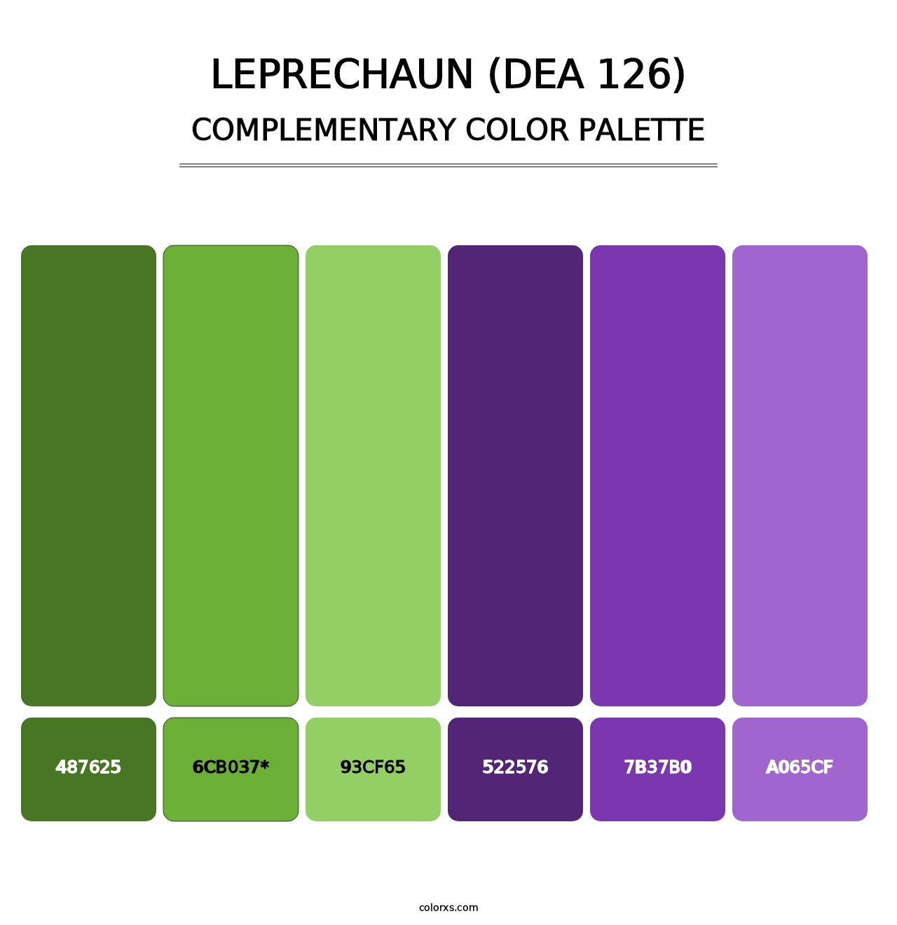 Leprechaun (DEA 126) - Complementary Color Palette