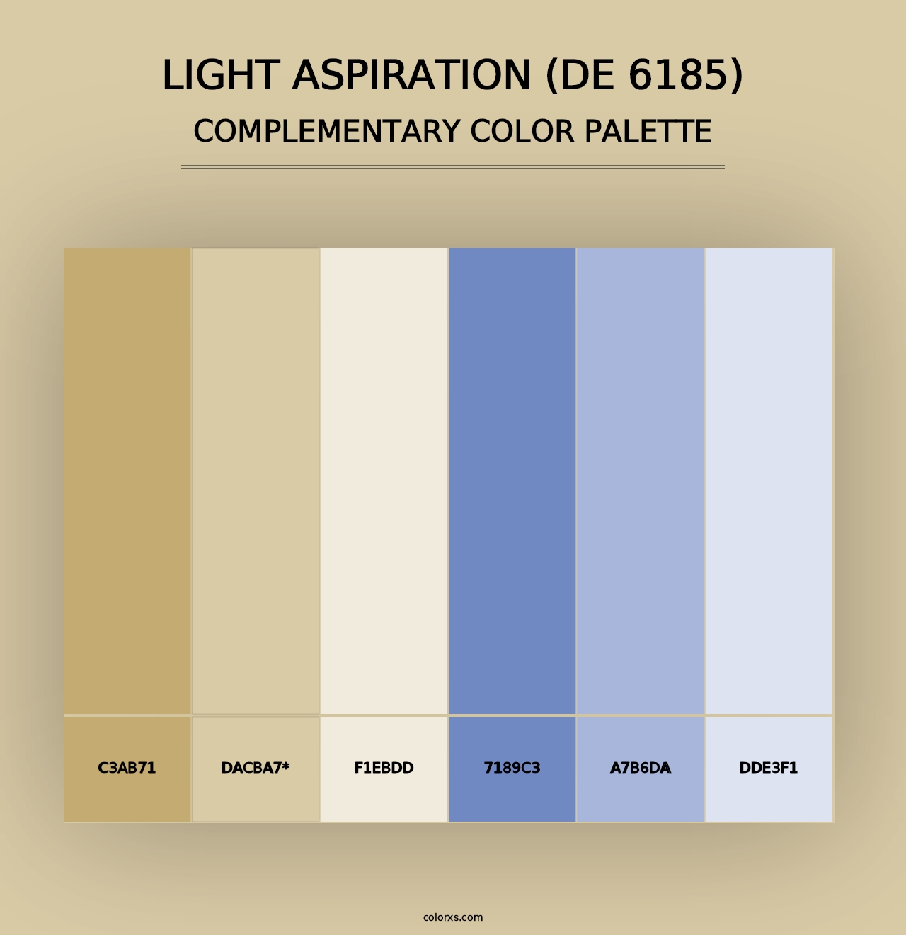 Light Aspiration (DE 6185) - Complementary Color Palette