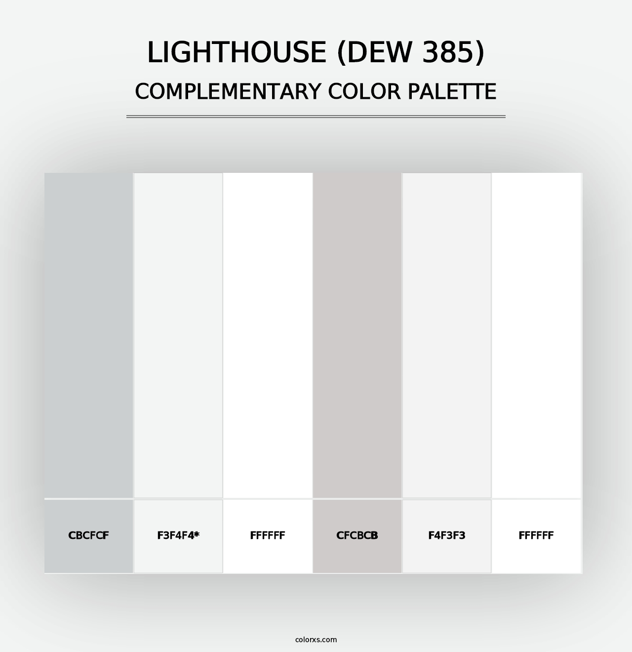 Lighthouse (DEW 385) - Complementary Color Palette