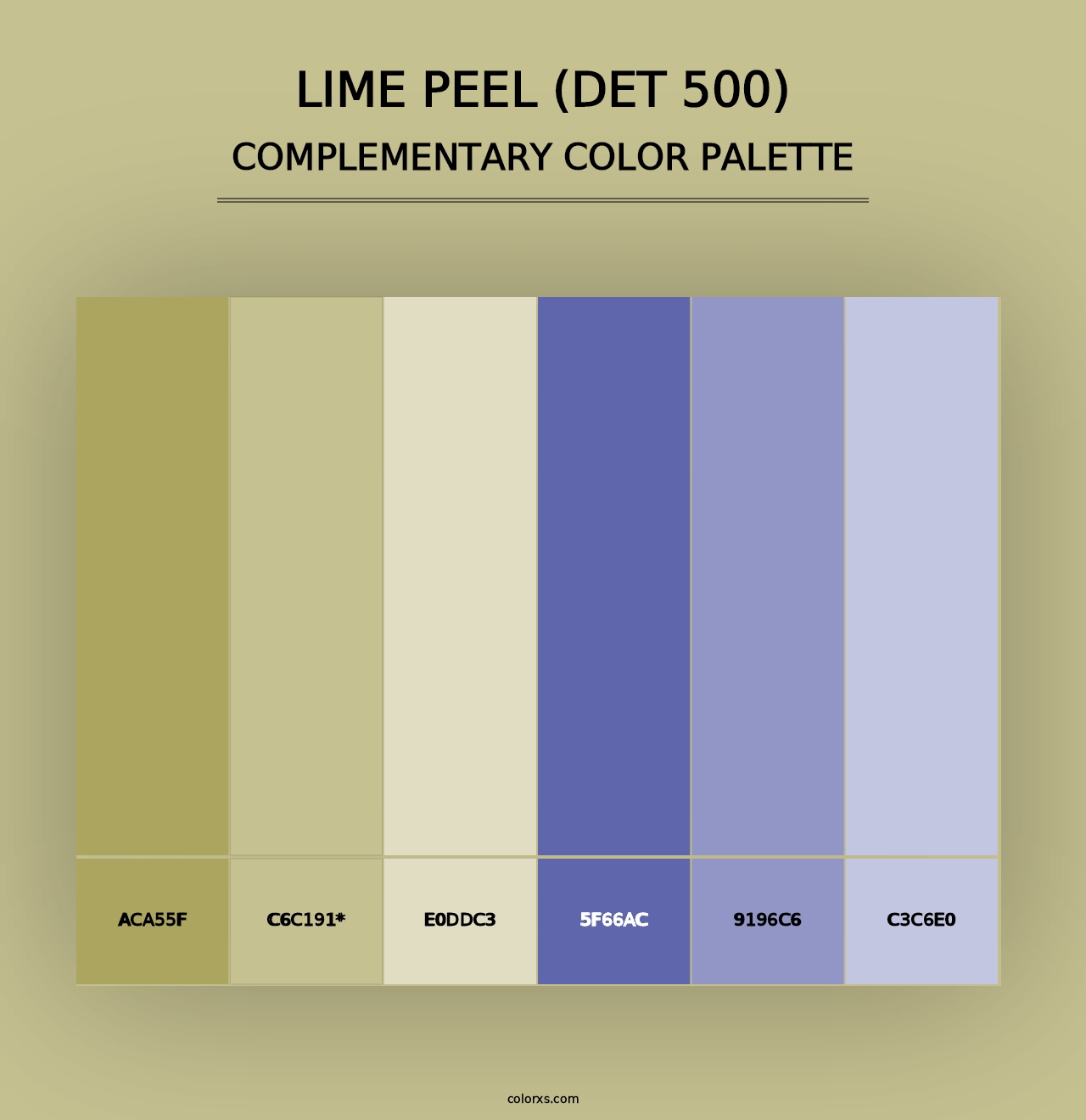 Lime Peel (DET 500) - Complementary Color Palette