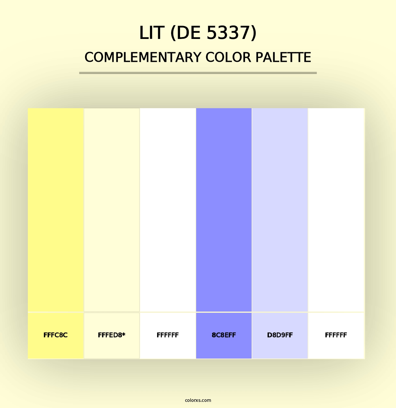 Lit (DE 5337) - Complementary Color Palette