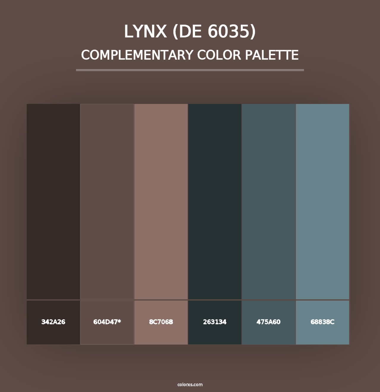 Lynx (DE 6035) - Complementary Color Palette