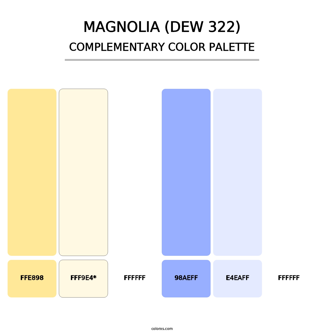 Magnolia (DEW 322) - Complementary Color Palette