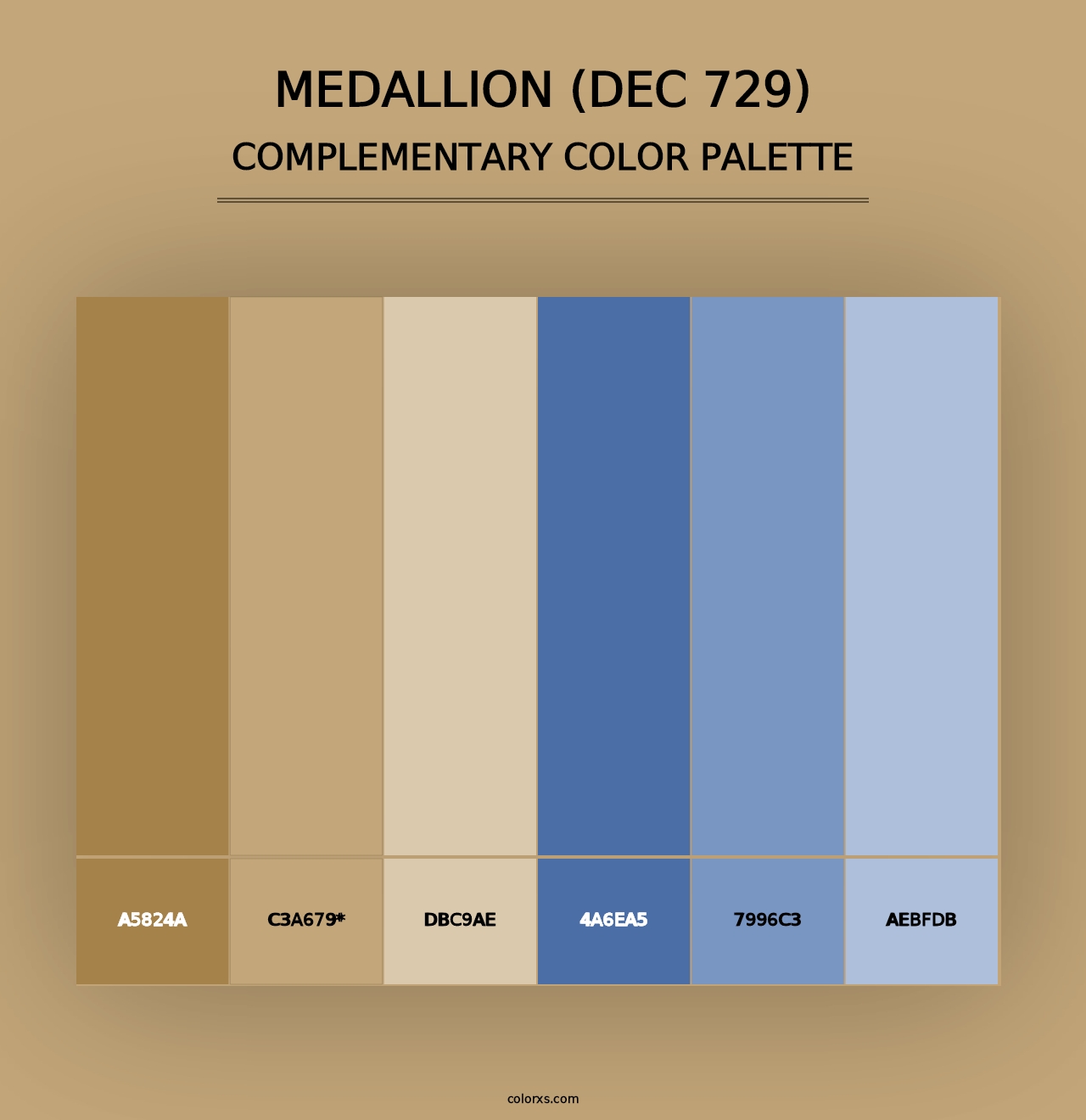 Medallion (DEC 729) - Complementary Color Palette